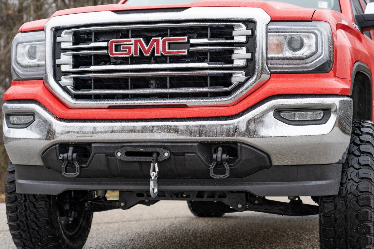 Chevrolet Silverado 1500 Hidden Winch Mounting Plate - Front - Rough Country - '14-'18